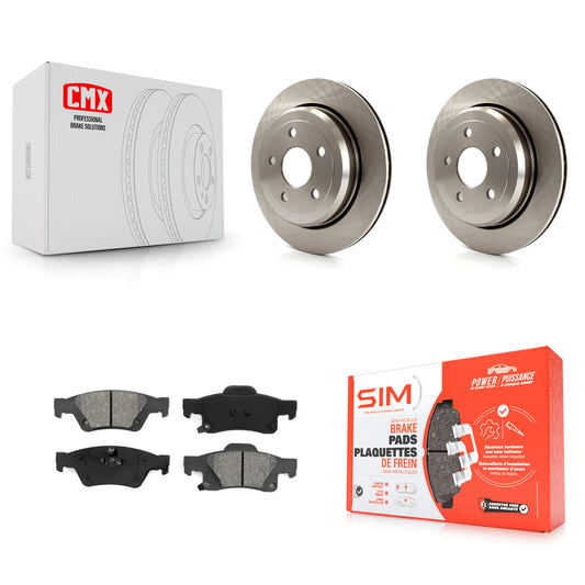 [Arrière] Kit de Disque et plaquette (semi-métallique) de frein pour Jeep Grand Cherokee Dodge Durango WK K8S-101686