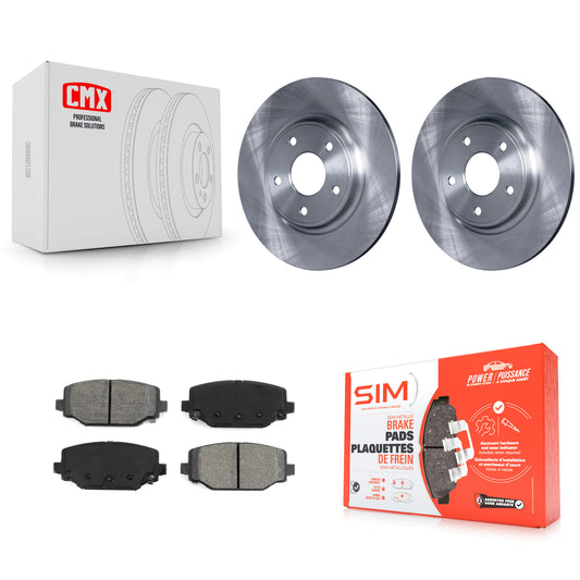 [Arrière] Kit de Disque et plaquette (semi-métallique) de frein pour Dodge Grand Caravan Journey Chrysler Town & Country Ram C/V Volkswagen Routan K8S-101688