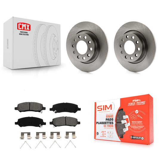 [Arrière] Kit de Disque et plaquette (semi-métallique) de frein pour 2013-2016 Dodge Dart K8S-101689