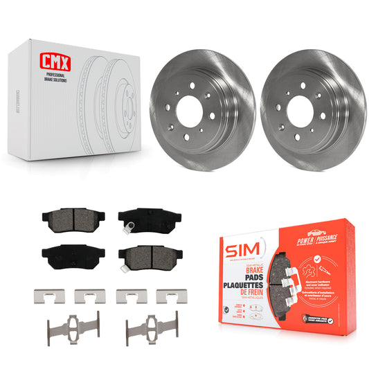 [Arrière] Kit de Disque et plaquette (semi-métallique) de frein pour Honda Civic Acura Integra del Sol CRX Accord Prelude EL K8S-101690