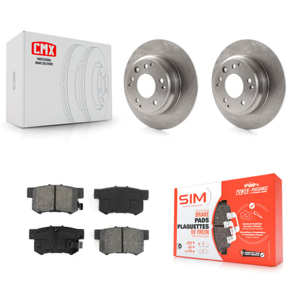[Arrière] Kit de Disque et plaquette (semi-métallique) de frein pour Acura Honda Odyssey Legend RL Isuzu Oasis K8S-101694