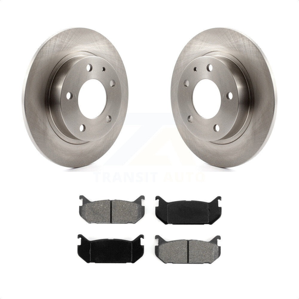 [Arrière] Kit de Disque et plaquette (semi-métallique) de frein pour 1993-1997 Mazda 626 Ford Probe MX-6 rear brakes K8S-101698 par Transit Auto