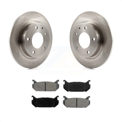 [Arrière] Kit de Disque et plaquette (semi-métallique) de frein pour 1993-1997 Mazda 626 Ford Probe MX-6 rear brakes K8S-101698 par Transit Auto