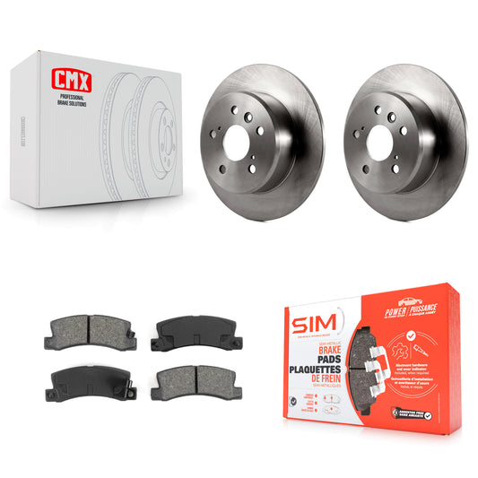 [Arrière] Kit de Disque et plaquette (semi-métallique) de frein pour Toyota Camry Lexus RX300 ES300 K8S-101711