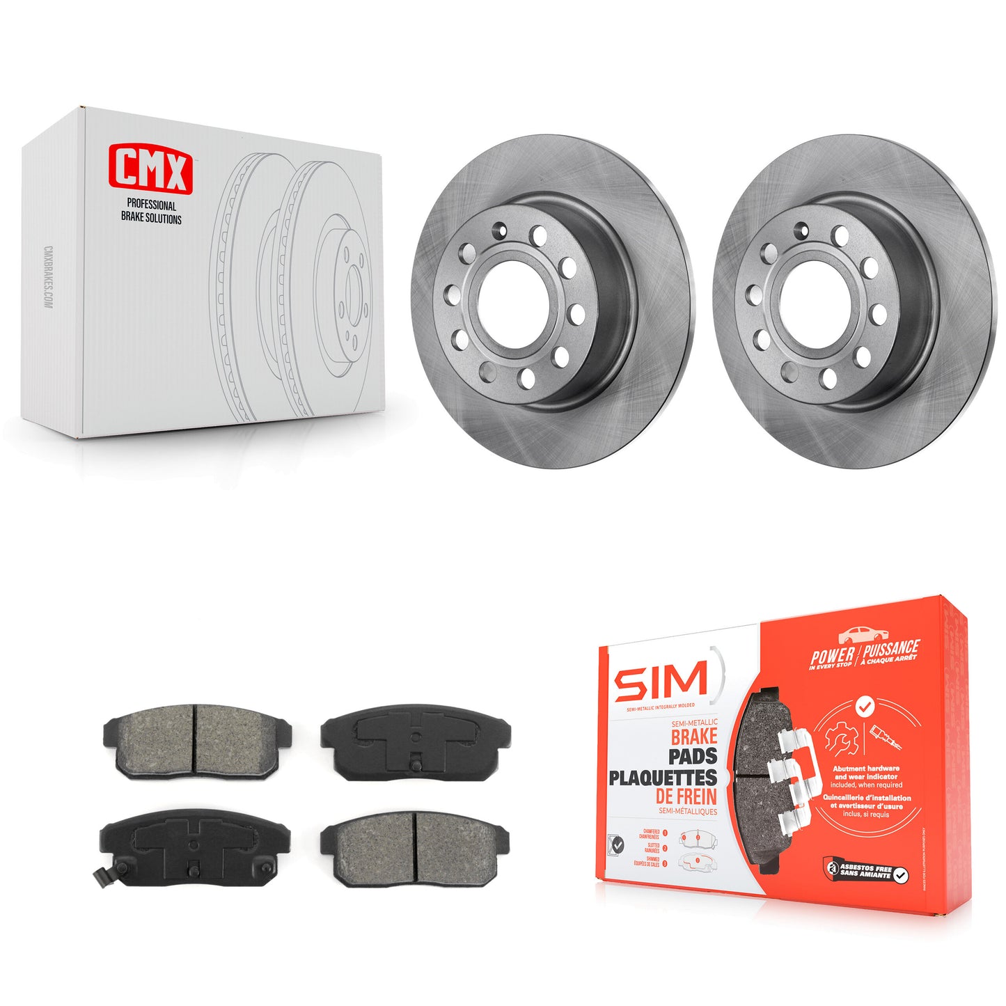 [Arrière] Kit de Disque et plaquette (semi-métallique) de frein pour Nissan Maxima INFINITI I35 I30 K8S-101714