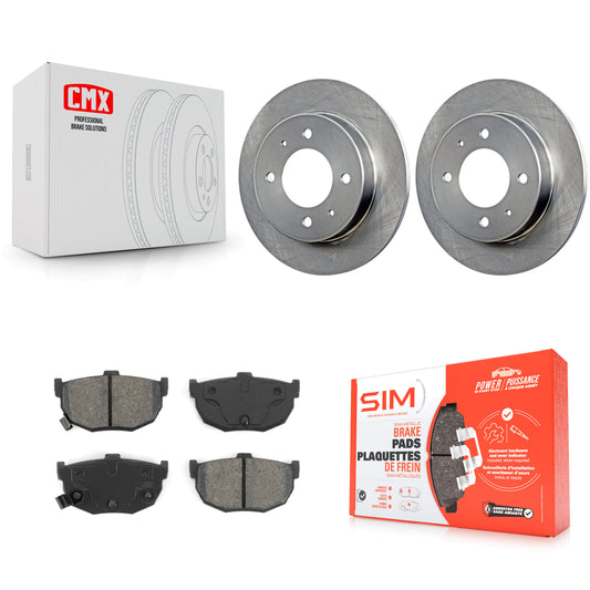 [Arrière] Kit de Disque et plaquette (semi-métallique) de frein pour Hyundai Elantra Tiburon K8S-101718