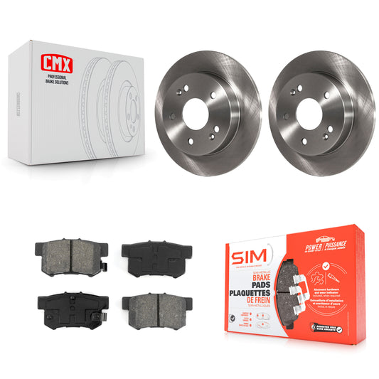[Arrière] Kit de Disque et plaquette (semi-métallique) de frein pour 1997-2001 Honda Prelude K8S-101719