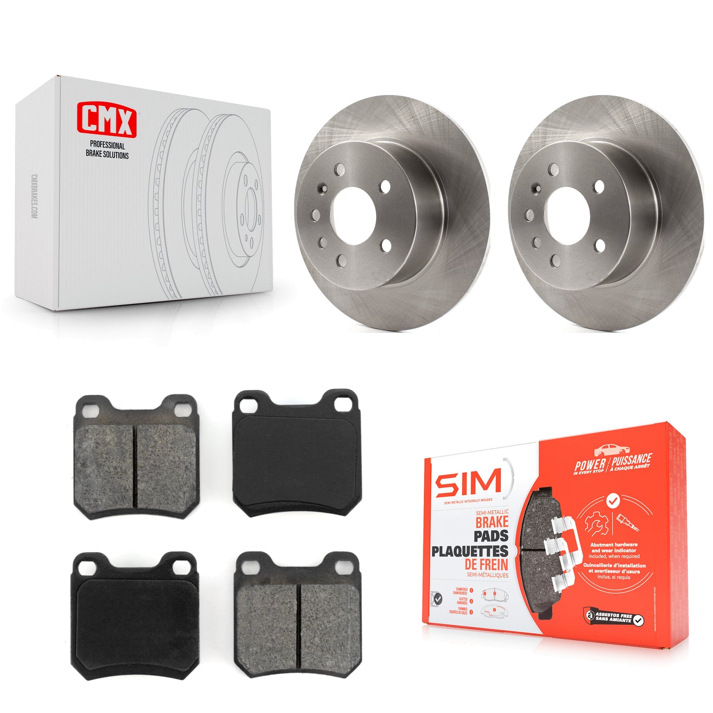 [Arrière] Kit de Disque et plaquette (semi-métallique) de frein pour Saturn L200 Saab 9-3 L300 LS1 L100 LW200 LS2 900 LW300 9-5 LW2 LW1 LS K8S-101724