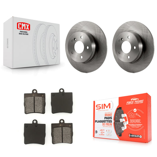 [Arrière] Kit de Disque et plaquette (semi-métallique) de frein pour 2007-2008 Mercedes-Benz SLK280 avec Sport Package K8S-101727