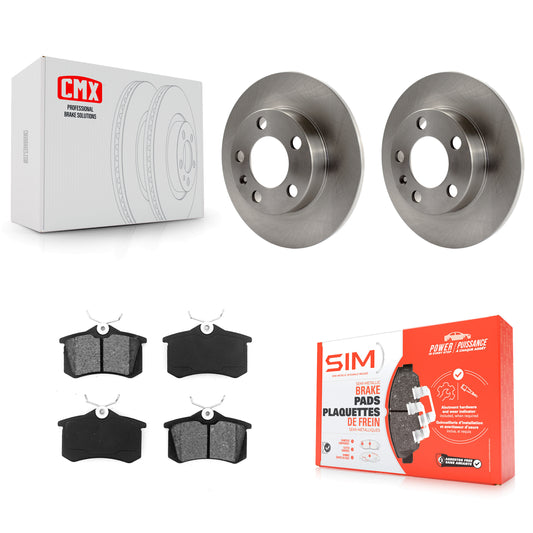 [Arrière] Kit de Disque et plaquette (semi-métallique) de frein pour Volkswagen Jetta Beetle Golf Audi TT City K8S-101732