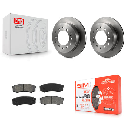 [Arrière] Kit de Disque et plaquette (semi-métallique) de frein pour Toyota 4Runner Sequoia FJ Cruiser Lexus GX470 K8S-101737