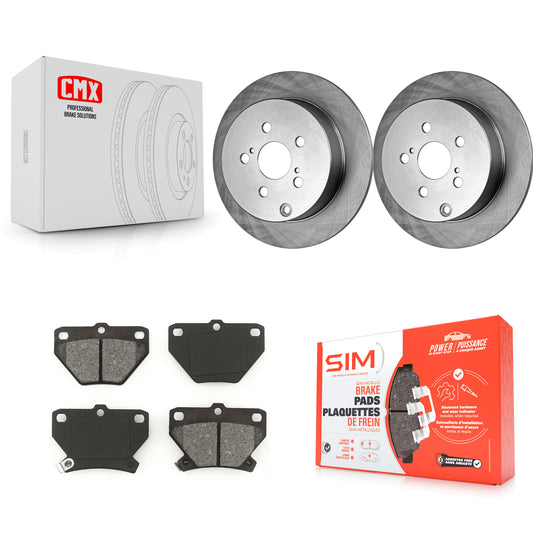 [Arrière] Kit de Disque et plaquette (semi-métallique) de frein pour Toyota Corolla Matrix Pontiac Vibe Celica K8S-101739