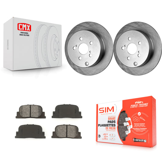 [Arrière] Kit de Disque et plaquette (semi-métallique) de frein pour 2005-2010 Scion tC K8S-101740