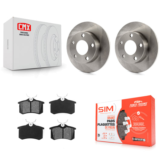 [Arrière] Kit de Disque et plaquette (semi-métallique) de frein pour Volkswagen Passat Audi A4 Quattro K8S-101744