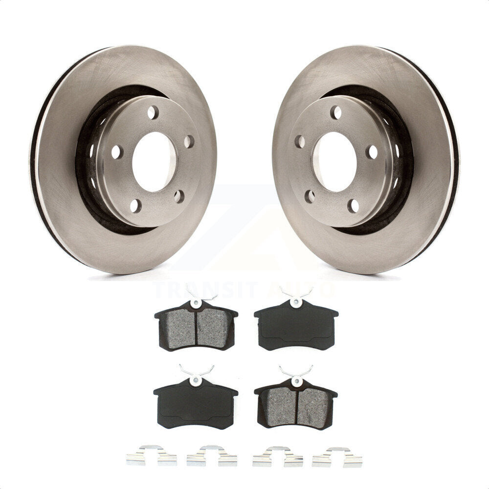 [Arrière] Kit de Disque et plaquette (semi-métallique) de frein pour 2004 Audi A6 Quattro avec 269mm Diameter Rotor K8S-101750 par Transit Auto