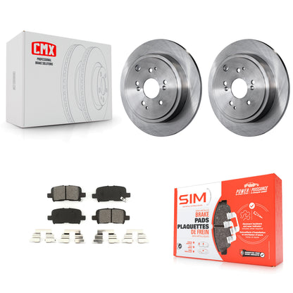 [Arrière] Kit de Disque et plaquette (semi-métallique) de frein pour Honda Pilot Acura MDX K8S-101755
