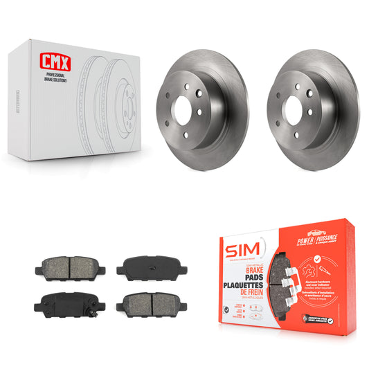 [Arrière] Kit de Disque et plaquette (semi-métallique) de frein pour Nissan Altima Sentra Maxima Juke K8S-101760