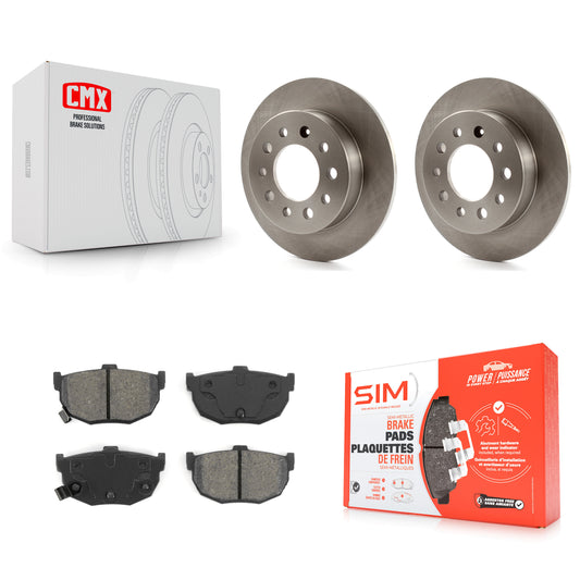 [Arrière] Kit de Disque et plaquette (semi-métallique) de frein pour 2003-2008 Hyundai Tiburon K8S-101765
