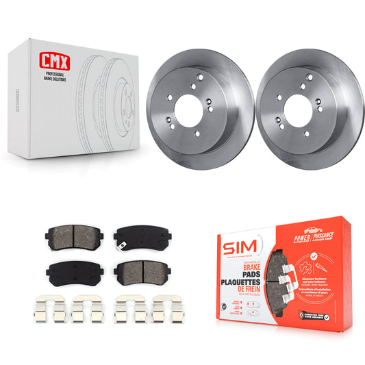 [Arrière] Kit de Disque et plaquette (semi-métallique) de frein pour Hyundai Tucson Kia Sportage AWD K8S-101766