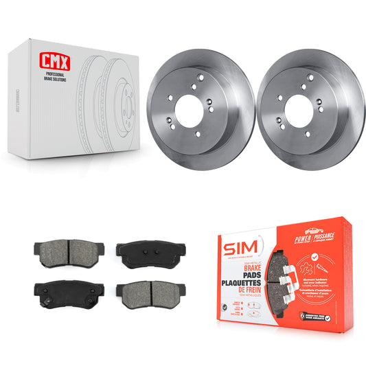[Arrière] Kit de Disque et plaquette (semi-métallique) de frein pour Hyundai Santa Fe Kia Sportage Tucson K8S-101767