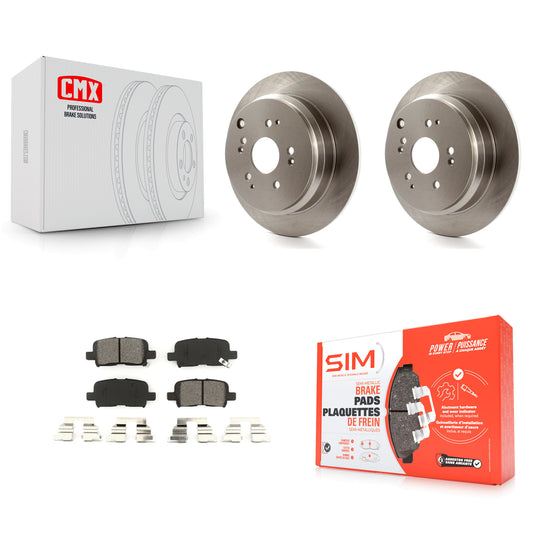[Arrière] Kit de Disque et plaquette (semi-métallique) de frein pour 2002-2004 Honda Odyssey K8S-101768