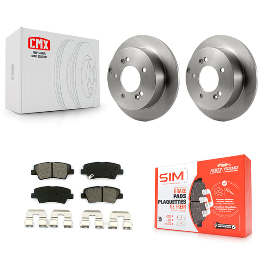 [Arrière] Kit de Disque et plaquette (semi-métallique) de frein pour Hyundai Sonata 2.4L K8S-101769