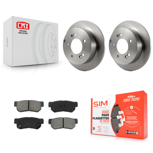 [Arrière] Kit de Disque et plaquette (semi-métallique) de frein pour Hyundai Sonata Kia Sportage Tucson Optima XG350 XG300 Magentis K8S-101770