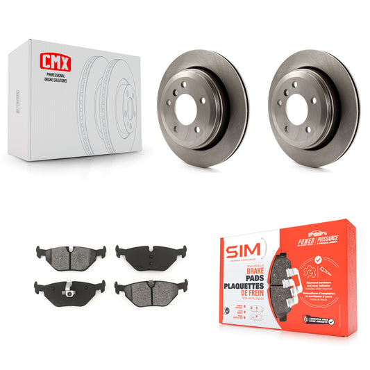 [Arrière] Kit de Disque et plaquette (semi-métallique) de frein pour 2001-2005 BMW 325xi K8S-101771