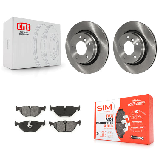 [Arrière] Kit de Disque et plaquette (semi-métallique) de frein pour BMW 325i 325Ci 328i 323i 323Ci 328is 328Ci K8S-101779