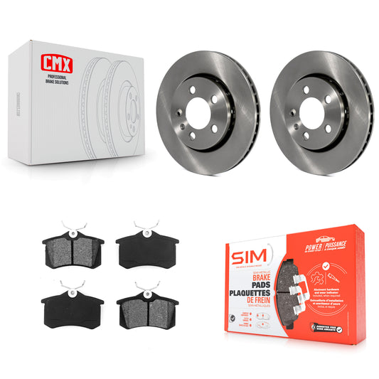 [Arrière] Kit de Disque et plaquette (semi-métallique) de frein pour Volkswagen Jetta Golf Audi TT Quattro R32 K8S-101781