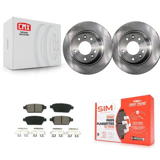 [Arrière] Kit de Disque et plaquette (semi-métallique) de frein pour Ford Fusion Mazda 6 Lincoln MKZ Mercury Milan Zephyr K8S-101789