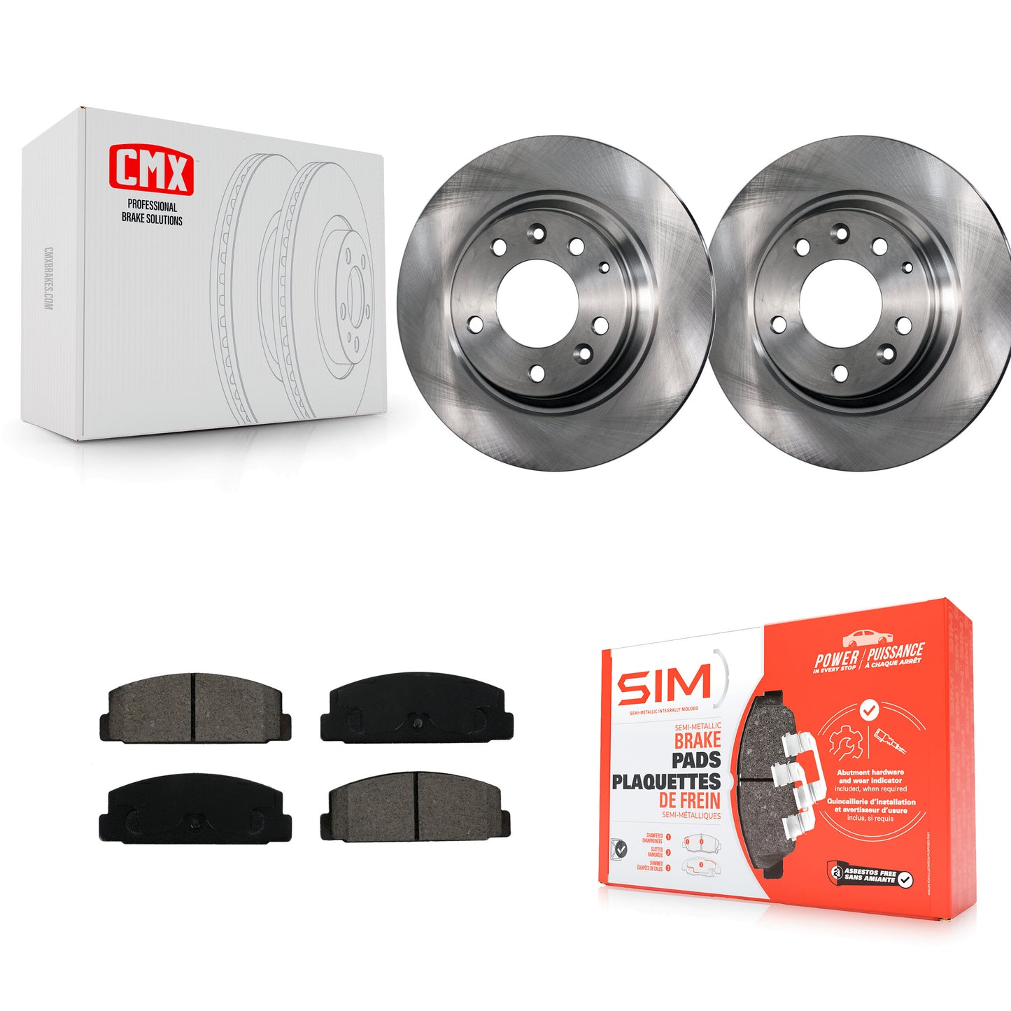 [Arrière] Kit de Disque et plaquette (semi-métallique) de frein pour Mazda 6 Protege K8S-101791