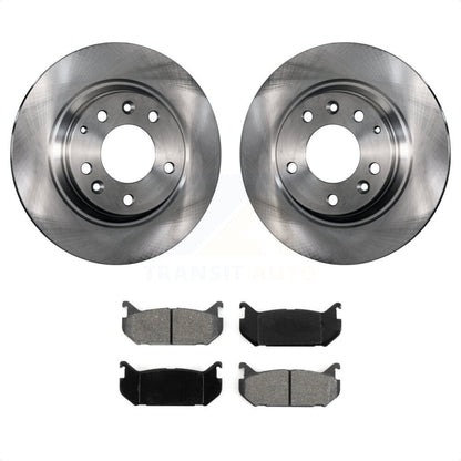 [Arrière] Kit de Disque et plaquette (semi-métallique) de frein pour 1998-2002 Mazda 626 rear brakes K8S-101792 par Transit Auto