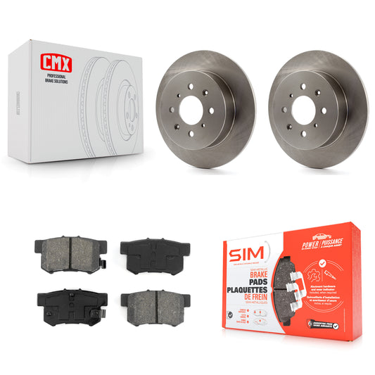 [Arrière] Kit de Disque et plaquette (semi-métallique) de frein pour Honda Civic Acura EL K8S-101793
