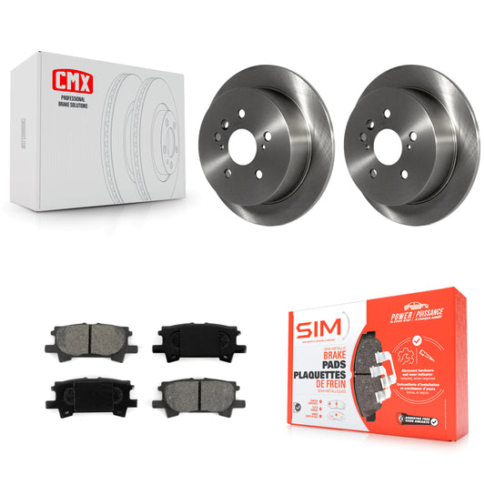 [Arrière] Kit de Disque et plaquette (semi-métallique) de frein pour Lexus Toyota Highlander RX350 RX330 RX400h K8S-101800