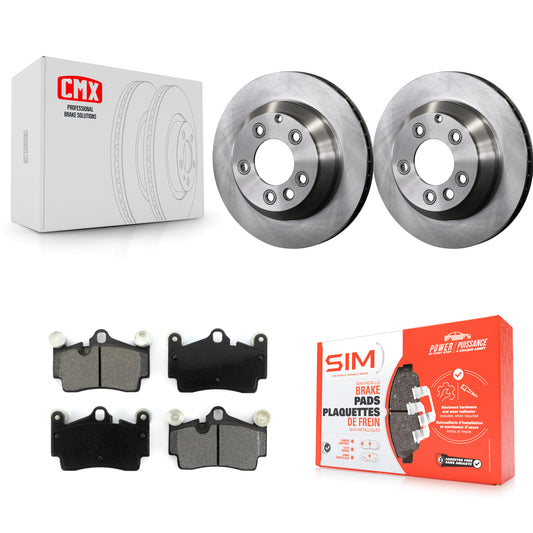 [Arrière] Kit de Disque et plaquette (semi-métallique) de frein pour Audi Q7 Porsche Cayenne Volkswagen Touareg K8S-101804