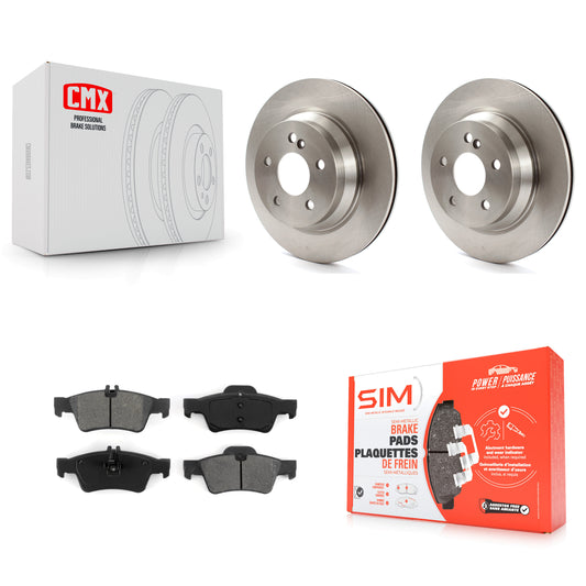 [Arrière] Kit de Disque et plaquette (semi-métallique) de frein pour Mercedes-Benz E350 E320 E500 CLS550 E400 CLS500 CLS400 E550 E63 AMG K8S-101806