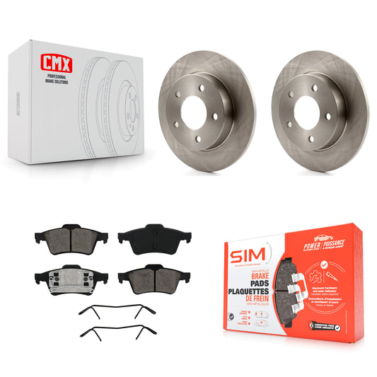 [Arrière] Kit de Disque et plaquette (semi-métallique) de frein pour 2004-2005 Mazda 3 2.0L K8S-101810
