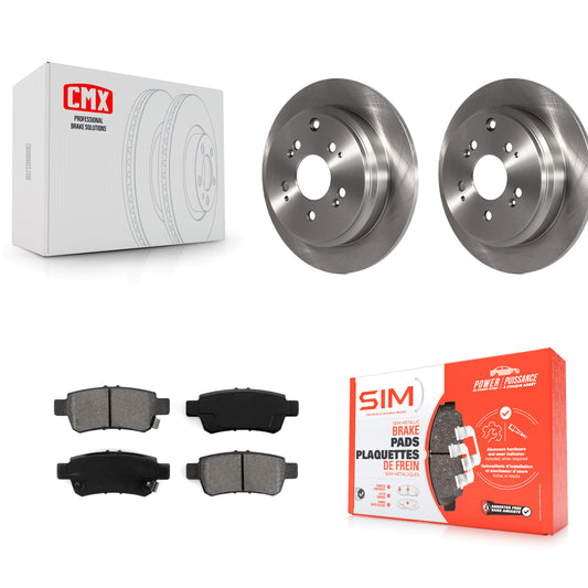 [Arrière] Kit de Disque et plaquette (semi-métallique) de frein pour 2005-2010 Honda Odyssey K8S-101812