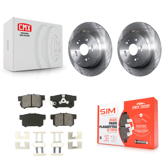 [Arrière] Kit de Disque et plaquette (semi-métallique) de frein pour Honda CR-V Acura RDX K8S-101813