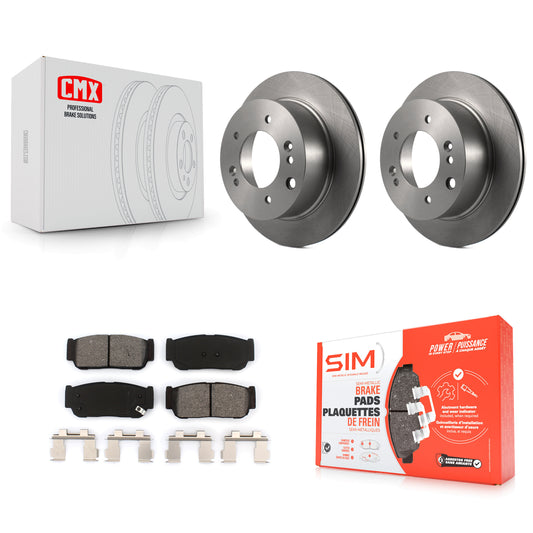 [Arrière] Kit de Disque et plaquette (semi-métallique) de frein pour 2003-2006 Kia Sorento K8S-101817