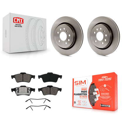 [Arrière] Kit de Disque et plaquette (semi-métallique) de frein pour 2003 Saab 9-3 Sedan avec Vented Rotor K8S-101819