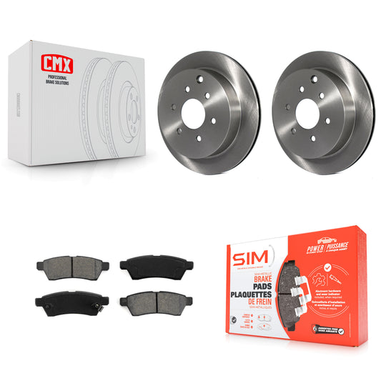 [Arrière] Kit de Disque et plaquette (semi-métallique) de frein pour Nissan Frontier Xterra Suzuki Equator K8S-101830