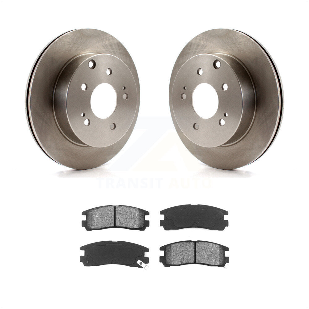 [Arrière] Kit de Disque et plaquette (semi-métallique) de frein pour 2007 Mitsubishi Galant Ralliart K8S-101850 par Transit Auto