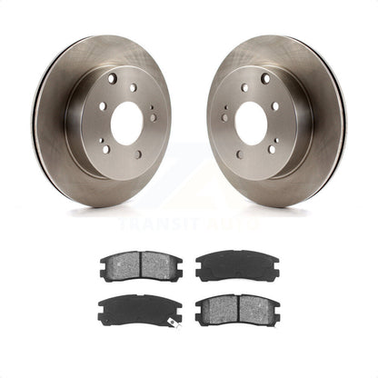 [Arrière] Kit de Disque et plaquette (semi-métallique) de frein pour 2007 Mitsubishi Galant Ralliart K8S-101850 par Transit Auto