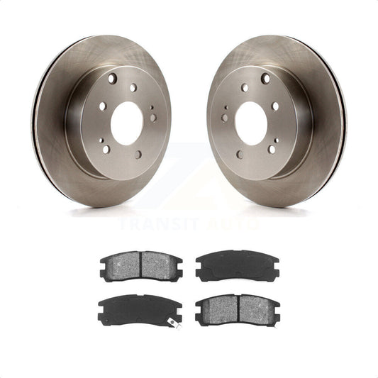 [Arrière] Kit de Disque et plaquette (semi-métallique) de frein pour 2007 Mitsubishi Galant Ralliart K8S-101850 par Transit Auto