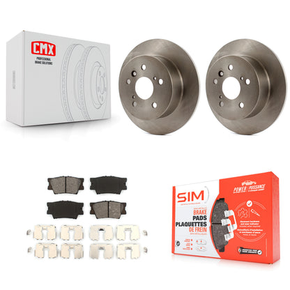 [Arrière] Kit de Disque et plaquette (semi-métallique) de frein pour Toyota Camry Lexus ES350 Avalon K8S-101855