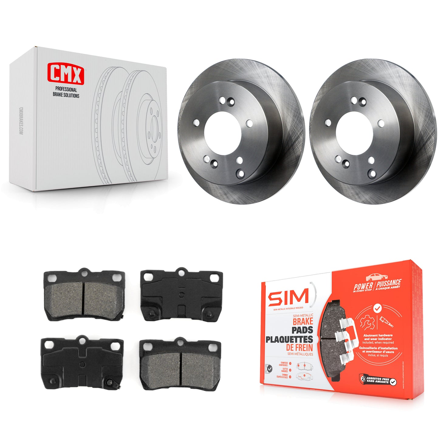 [Arrière] Kit de Disque et plaquette (semi-métallique) de frein pour Lexus IS250 K8S-101865