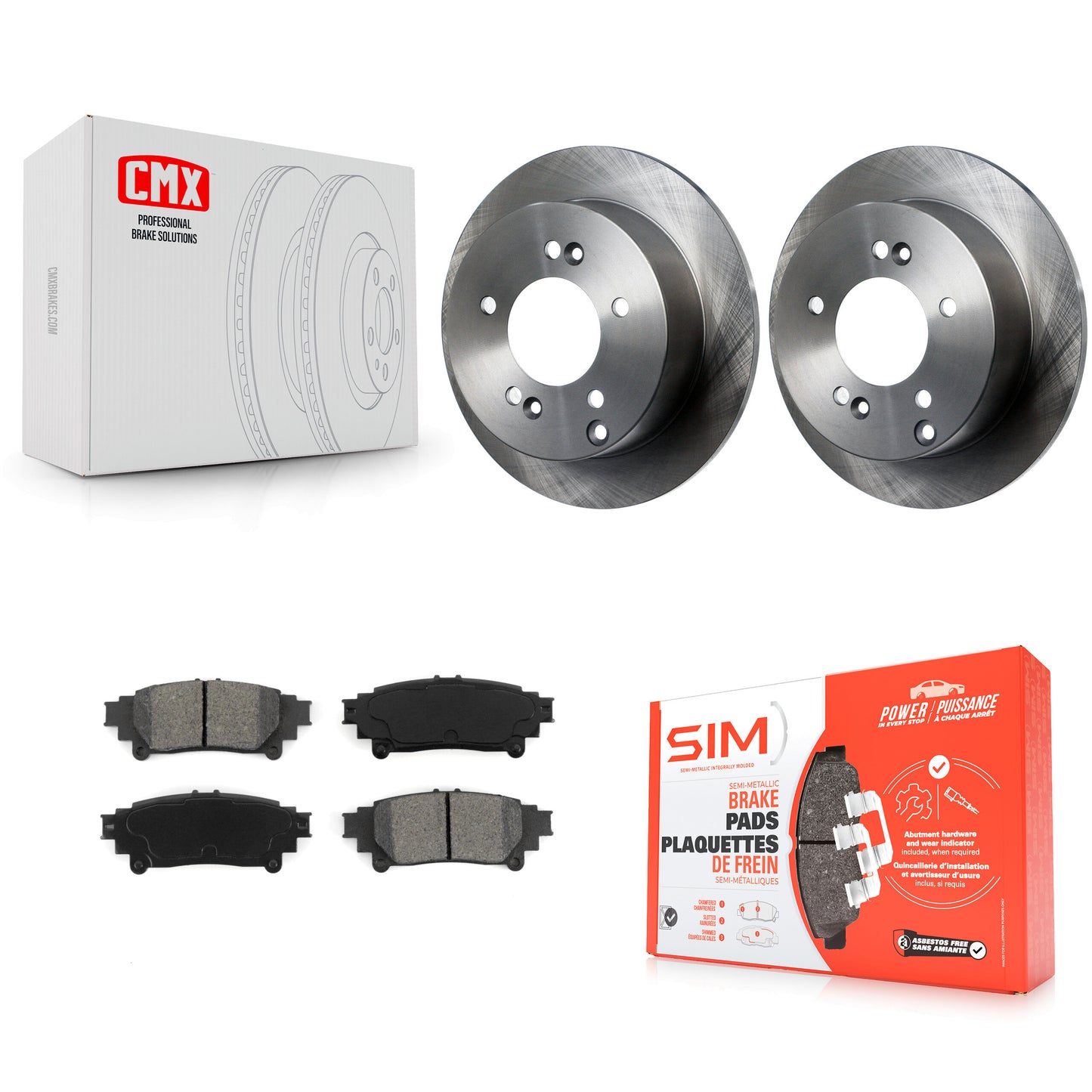 [Arrière] Kit de Disque et plaquette (semi-métallique) de frein pour Lexus IS250 K8S-101866