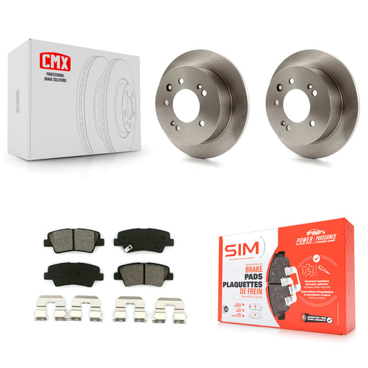 [Arrière] Kit de Disque et plaquette (semi-métallique) de frein pour 2010 Hyundai Elantra Sedan From 03 23 10 K8S-101871